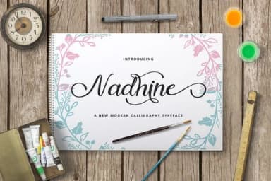 Nadhine Font by Ian Mikraz — Script Handwritten Font — thumbnail 1