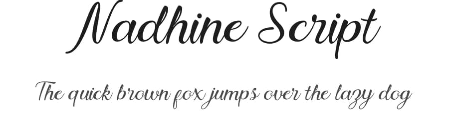 Nadhine Script by Ianmikraz — Script Handwritten Font