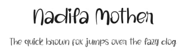 Nadila Mother by Kateeng Ciu — Script Handwritten Font — thumbnail 1