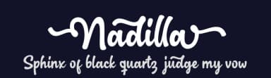 Nadilla by Subectype & Orenari — Script Handwritten Font — thumbnail 2