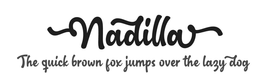 Nadilla by Subectype & Orenari — Script Handwritten Font
