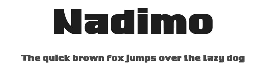Nadimo by twinletter — Sans Serif Font