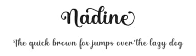 Nadine by Graphix Line Studio — Script Handwritten Font — thumbnail 1