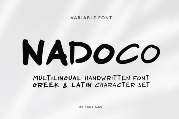 Nadoco Font by nantia — Script Handwritten Font — preview 1