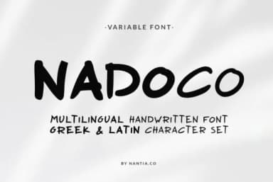 Nadoco Font by nantia — Script Handwritten Font — thumbnail 1