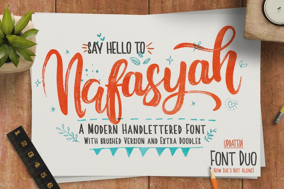 Nafasyah Font by Telllu — Script Handwritten Font