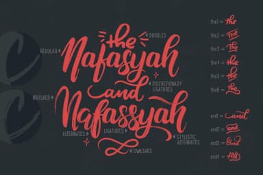 Nafasyah Font by Telllu — Script Handwritten Font — thumbnail 7
