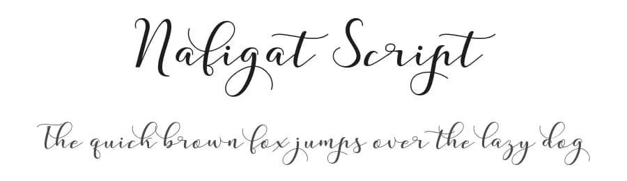 Nafigat Script by Apon Bahrainy — Script Handwritten Font