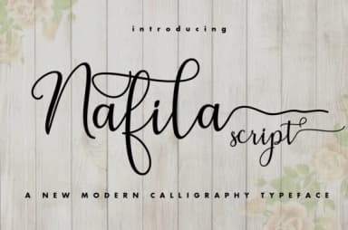 Nafila Font by Rudistudio — Script Handwritten Font — thumbnail 1