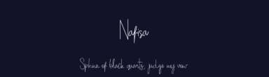 Nafisa by Mr Ginanto — Script Handwritten Font — thumbnail 2