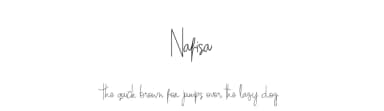 Nafisa by Mr Ginanto — Script Handwritten Font — thumbnail 1