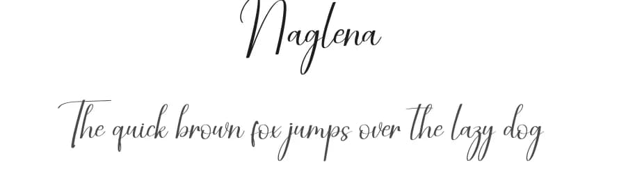 Naglena by Scratchones — Script Handwritten Font