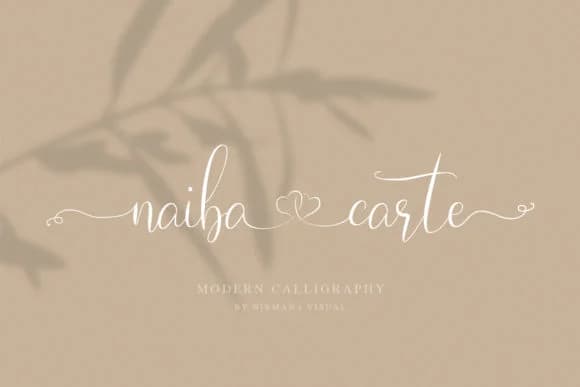 Naibacarte Font by Sigit Dwipa — Script Handwritten Font
