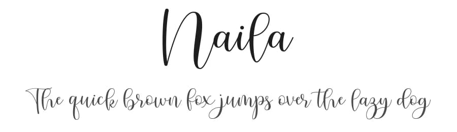 Naila by Blue Studio09 — Script Handwritten Font