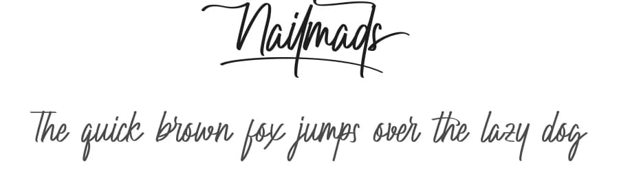 Nailmads by NihStudio — Script Handwritten Font