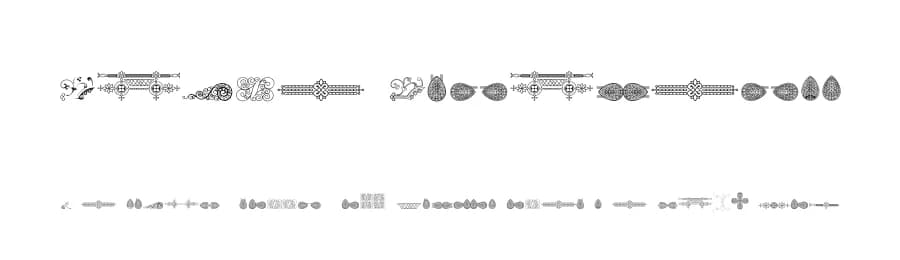 Naive Ornaments by Intellecta Design — Dingbats Font