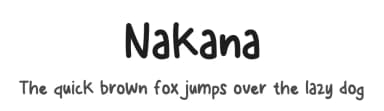 Nakana by MJType — Script Handwritten Font — thumbnail 1