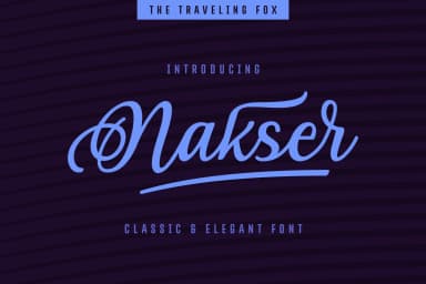 Nakser Font by The Traveling Fox — Script Handwritten Font — thumbnail 1