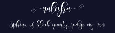 Nalisha by infontree store — Script Handwritten Font — thumbnail 2