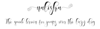 Nalisha by infontree store — Script Handwritten Font — thumbnail 1