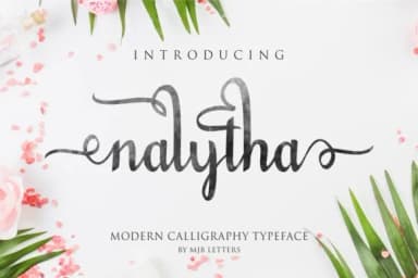Nalytha Script Font by MJB Letters — Script Handwritten Font — thumbnail 1