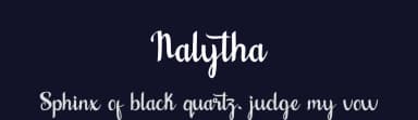 Nalytha by MJB Letters — Script Handwritten Font — thumbnail 2