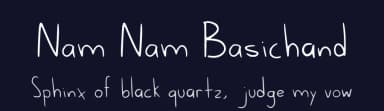 Nam Nam Basichand by Almen6ra — Script Handwritten Font — thumbnail 2
