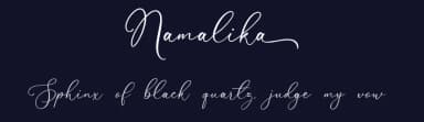 Namalika by Måns Grebäck — Script Handwritten Font — thumbnail 2