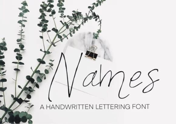 Names Font by lunarctic — Script Handwritten Font — preview 1