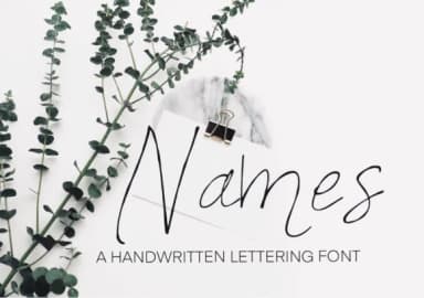 Names Font by lunarctic — Script Handwritten Font — thumbnail 1