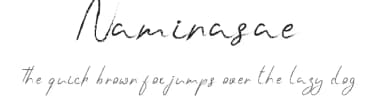 Naminasae by Edric Studio — Script Handwritten Font — thumbnail 1