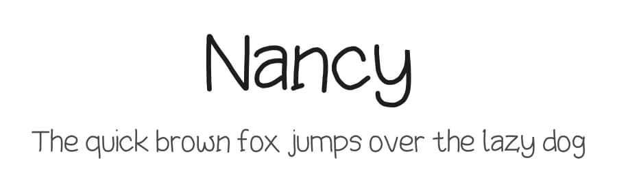 Nancy by mochaffff — Script Handwritten Font