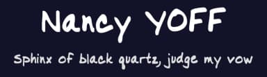 Nancy YOFF by Your Own Font — Script Handwritten Font — thumbnail 2