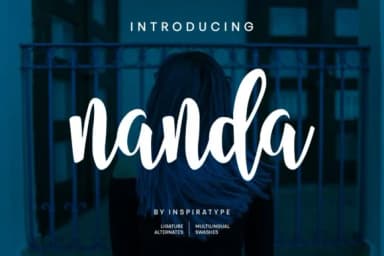 Nanda Script Font by InspiraType — Script Handwritten Font — thumbnail 1