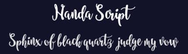 Nanda Script by InspiraType — Script Handwritten Font — thumbnail 2