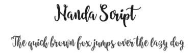 Nanda Script by InspiraType — Script Handwritten Font — thumbnail 1