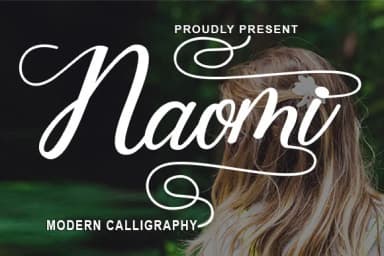 Naomi Font by utopiabrand19 — Script Handwritten Font — thumbnail 1