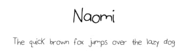 Naomi by N Fonts — Script Handwritten Font — thumbnail 1
