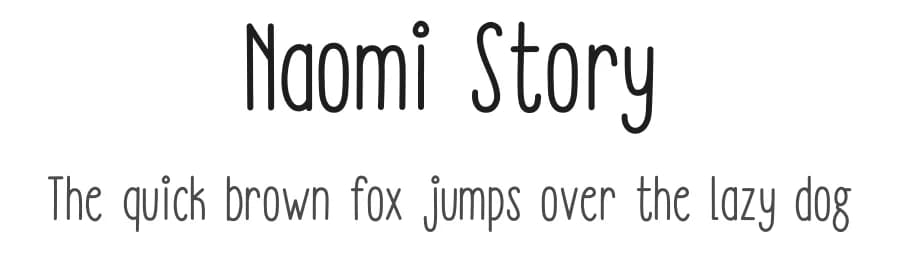 Naomi Story by Sereneowl — Script Handwritten Font — preview 1