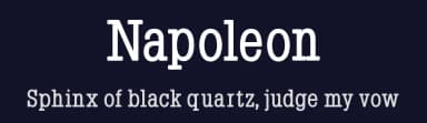 Napoleon by Manfred Klein — Serif Font — thumbnail 2