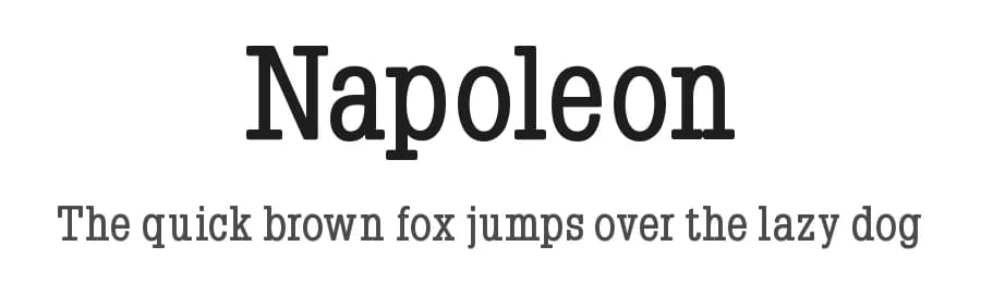 Napoleon by Manfred Klein — Serif Font