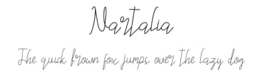Nartalia by Hedi Miftah — Script Handwritten Font — thumbnail 1