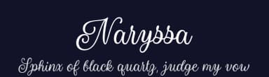 Naryssa by Misti's Fonts — Script Handwritten Font — thumbnail 2