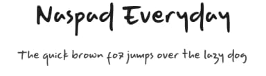 Naspad Everyday by Masa Aska Sanurumi — Script Handwritten Font — thumbnail 1