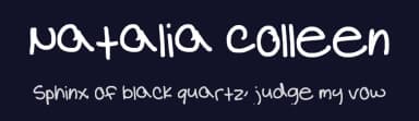 Natalia Colleen by natalia — Script Handwritten Font — thumbnail 2