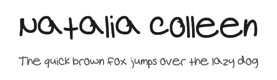 Natalia Colleen by natalia — Script Handwritten Font