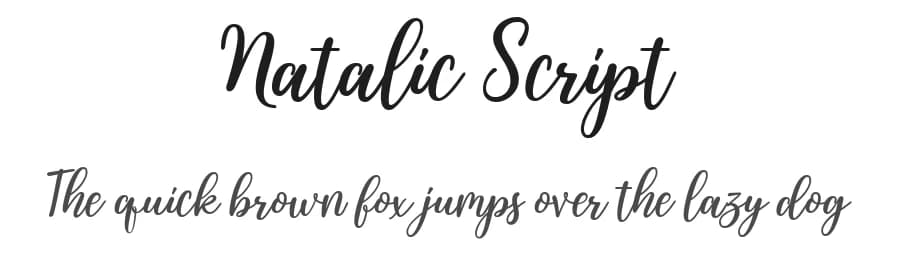 Natalic Script by Rastype — Script Handwritten Font