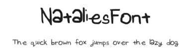 NataliesFont by Natalie Hooi — Script Handwritten Font — thumbnail 1