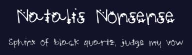 Natalis Nonsense by Natali Hall — Script Handwritten Font — thumbnail 2