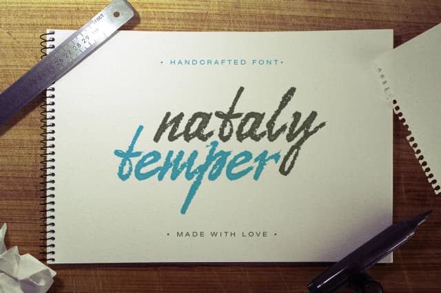Nataly Temper Font by Gleb Guralnyk — Script Handwritten Font